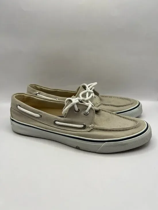 Sperry Bahama II Boat Shoes Khaki Color Men Size 9.5
