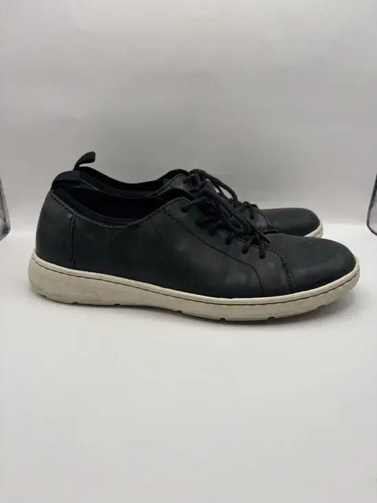 Born Allegheny II Black Leather Sneakers Men Size 10.5