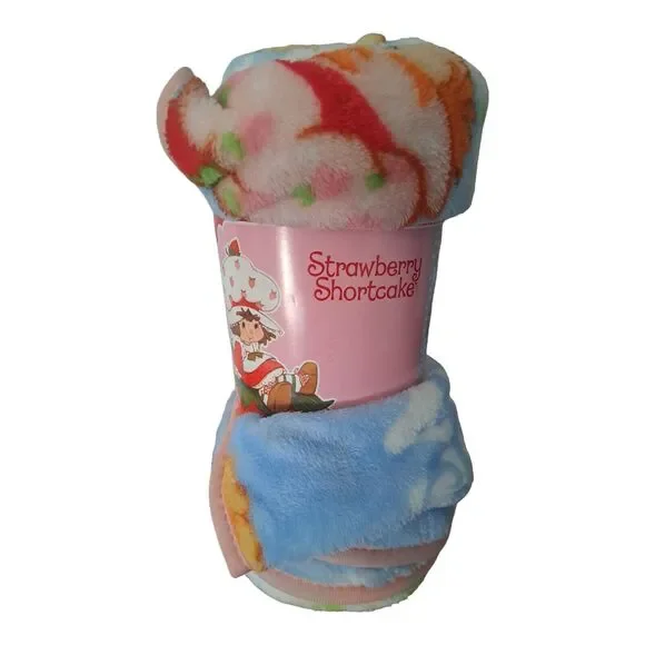 Strawberry Shortcake 40x50 Plush Travel Blanket Throw NEW‎