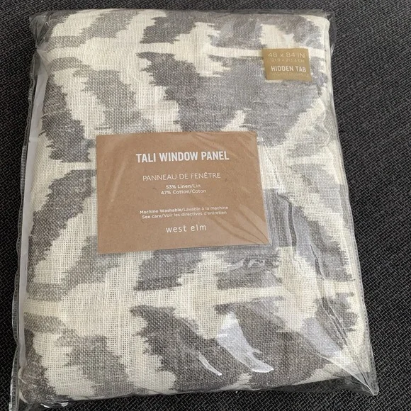 West‎ Elm Linen Blend Curtain Panel