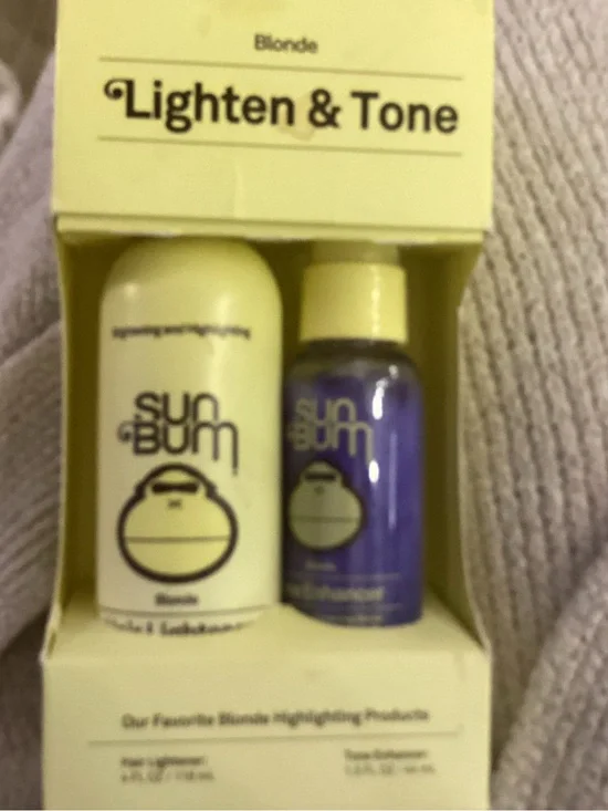 Sun Bum Blonde Lighten & Tone Hair Treatment Set - Yellow & Purple