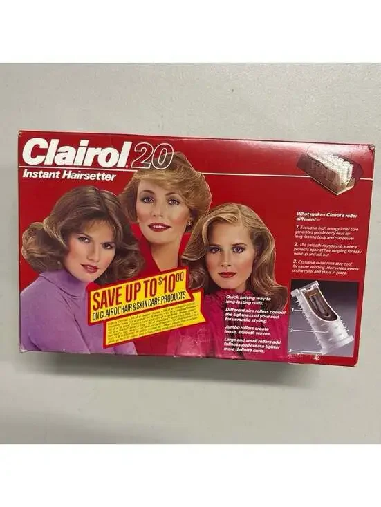 Vintage Clairol 20 Instant Hairsetter Hot Rollers Set Model C-20S 1981 In Box