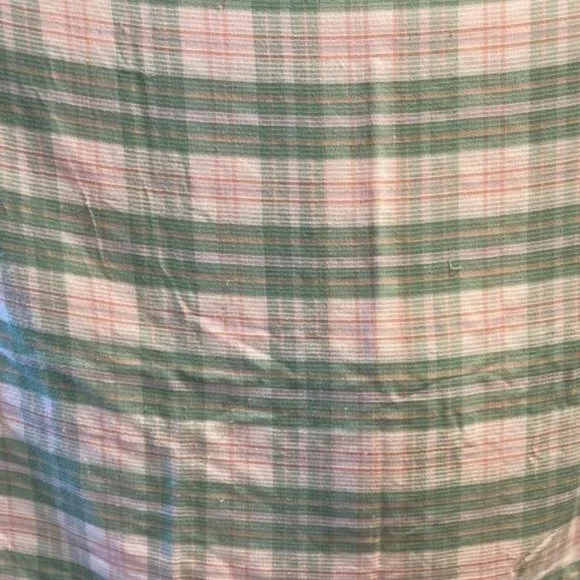 VINTAGE 1970’s peach & mint coverlet. Full/queen 96 x 106.‎ 301