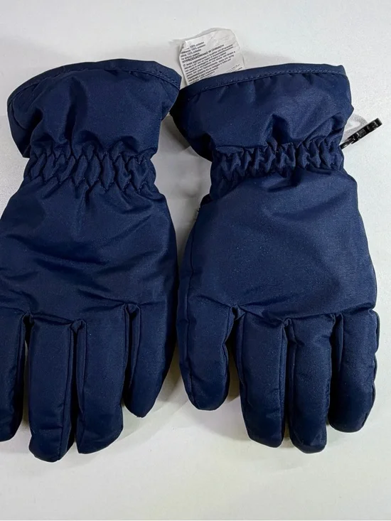 Children's Navy Winter Mittens - Insulated Cold-Weather Gloves