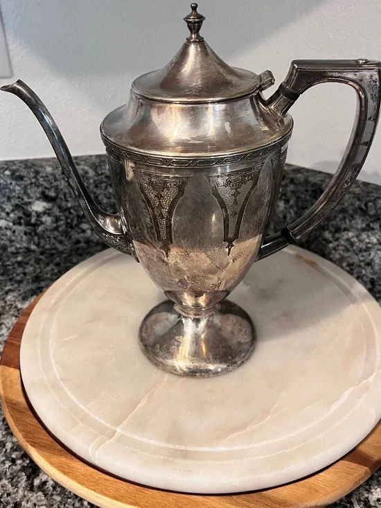 Vintage Benedict Hammercraft 302 Silverplate Coffee Pot EPNS Art Deco