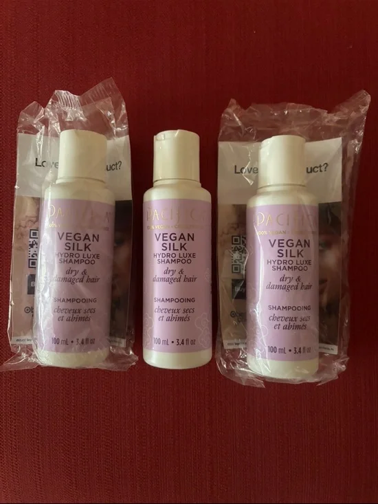 Pacifica Vegan Silk Hydro Luxe Shampoo - 3 x 3.4 oz
