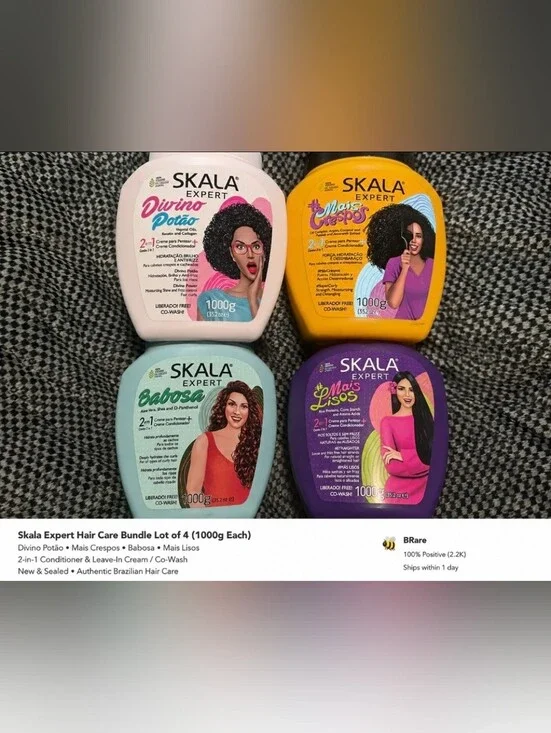 Skala Expert Brazilian Hair Care Bundle of 4 | 1000g Each | New