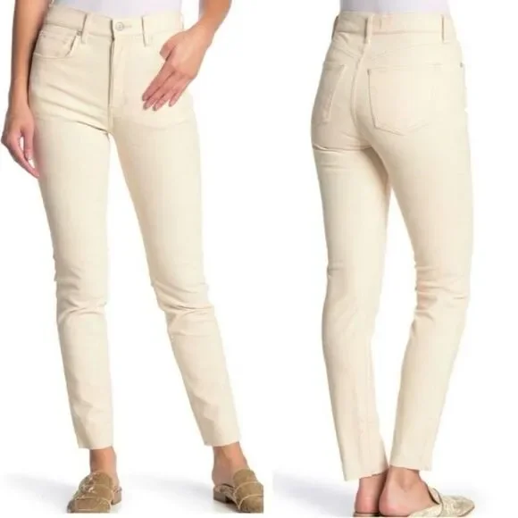 Free People x We the Free, Pearl Velvet Skinny Pants, Raw Ankle Cut, Women’s 27