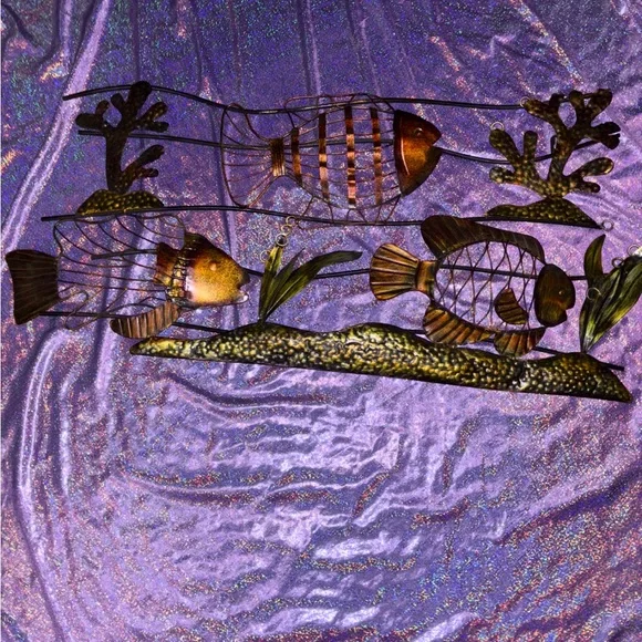 Vintage Metal Fish Wall Art
