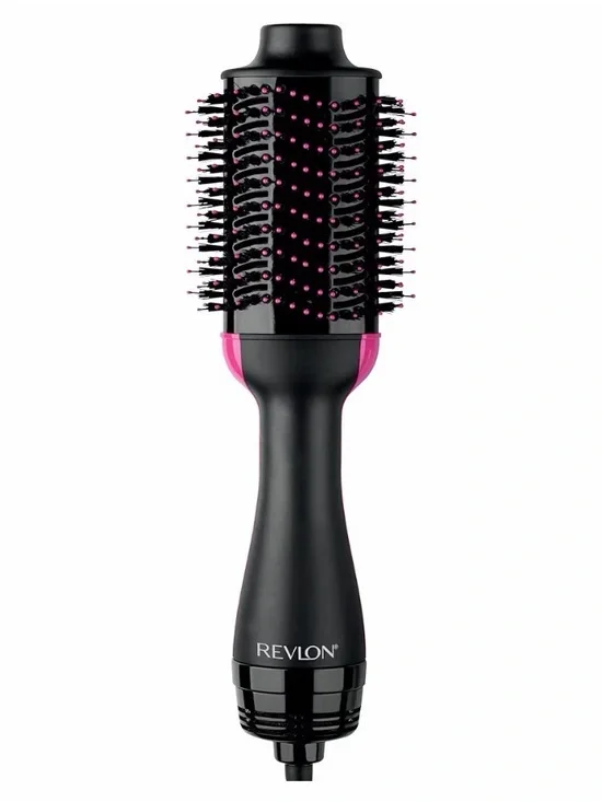 Revlon Black and Pink Hot Air Round Brush Styler - Salon Blowout Brush