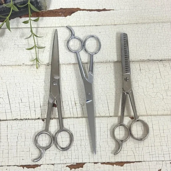 Scissor decor set of 3- Stylist barber scissors