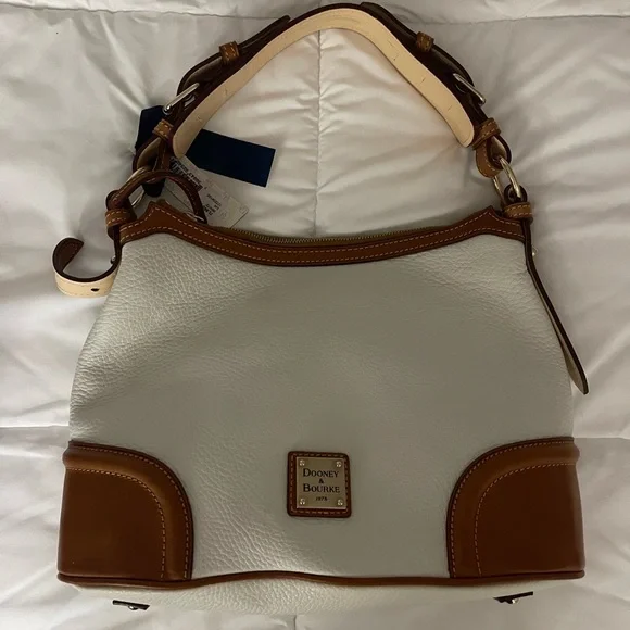 Dooney & Bourke White and Brown Women's Bag