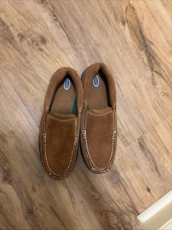 Dr. Scholl's Men's Brown Suede Slip-On Loafers