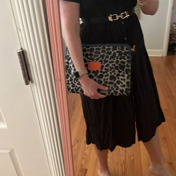 Marc Jacobs Large Signature Snakeskin Print Laptop/Tech Sleeve