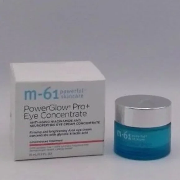 M-61 Powerful Skincare - PowerGlow Pro+ Eye Concentrate, .5 Fl Oz / 15 mL, BNIB‎