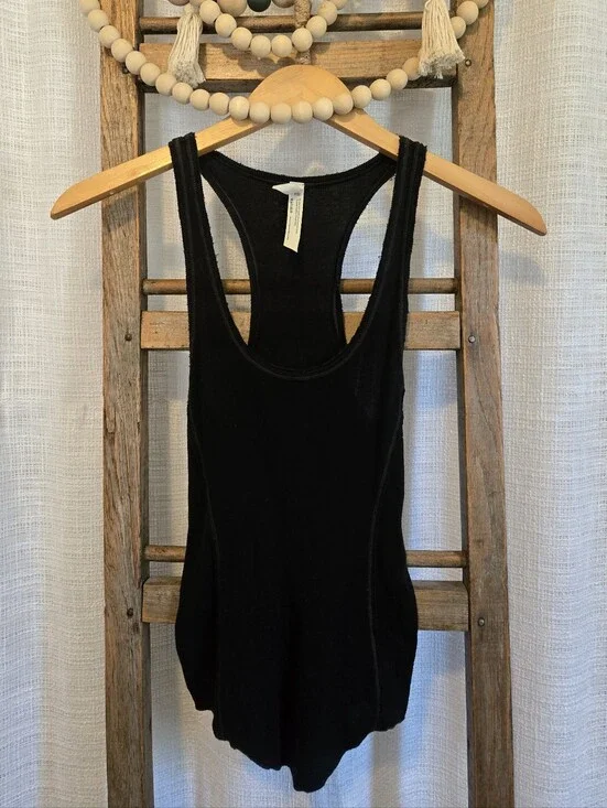 Free People Black Racerback Tank