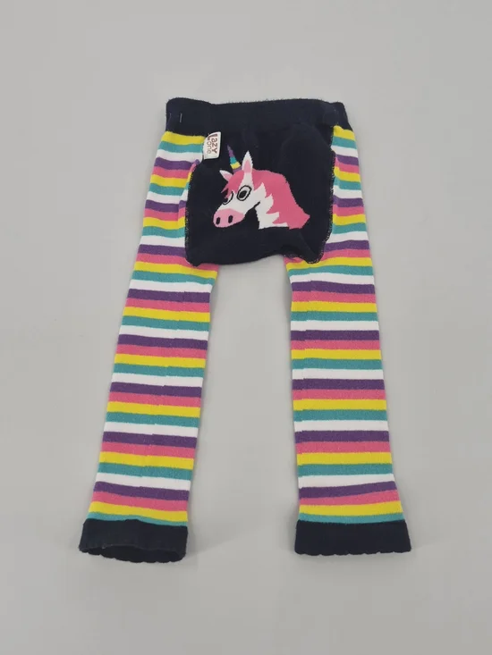 Lazy One Baby Footless Tights Unicorn Colorful Size 18-24 Months Striped