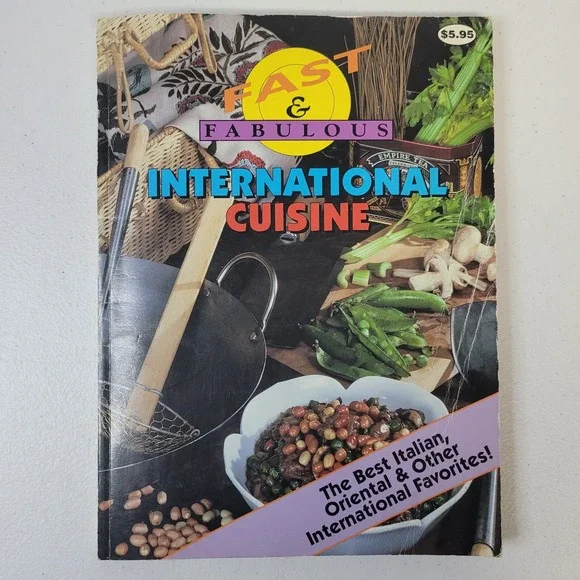 Fast Fabulous International Cuisine Johna Blinn‎ 1987 Cookbook Italian Oriental