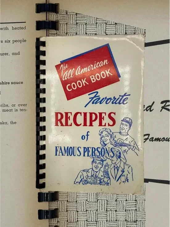 Vintage 1954 The All American Cook Book, Favorite Recipes of Famous People