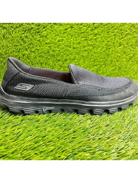 Skechers Go Walk 2 Mens Size 9 Black Casual Outdoor Walking Slip On Shoes