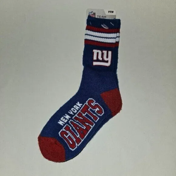 New York Giants Socks Football NFL Team Apparel Size Youth Blue Red White
