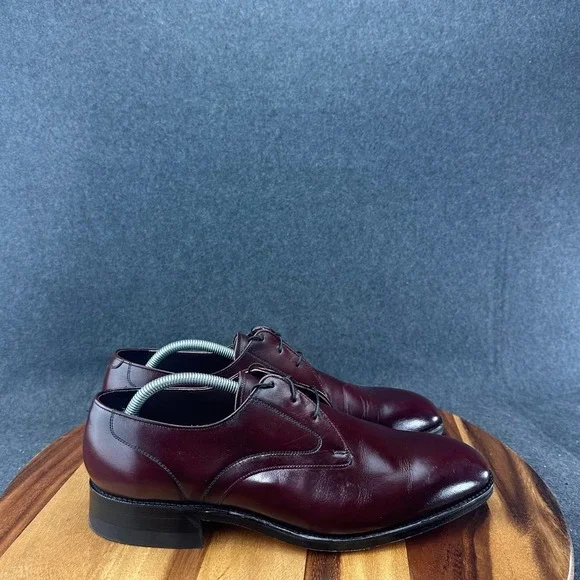 Vtg NOS Sears Easy Flex Oxfords Sz 11D Derby Blucher Dress Shoes Burgundy USA
