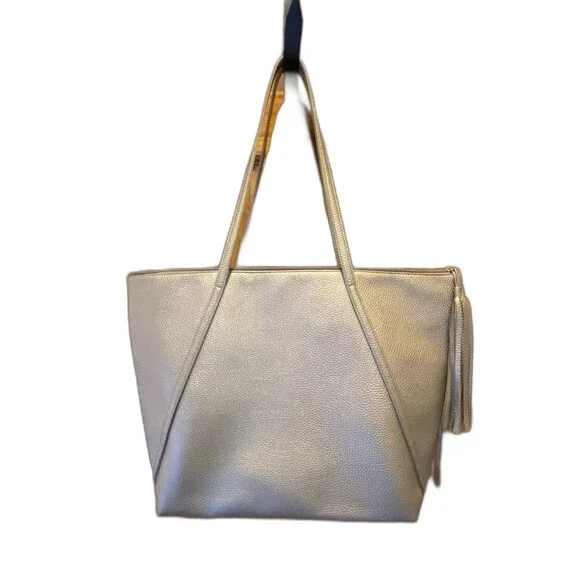 Everyday Pretty Gray Textured HUGE Shoulder‎ Bag for Work Laptop Activewear Baby
