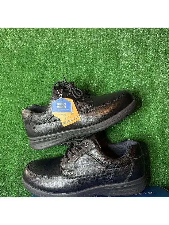 Nunn Bush Cam men's Moc Toe Oxford Shoes BLACK