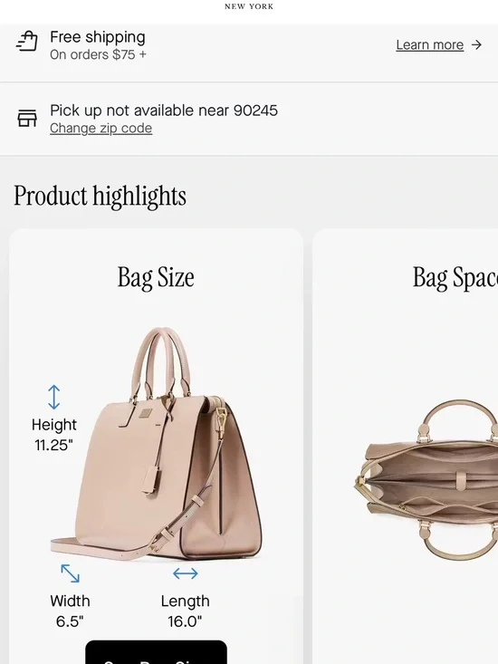 kate spade Serena Laptop Bag - TimelessTaupe