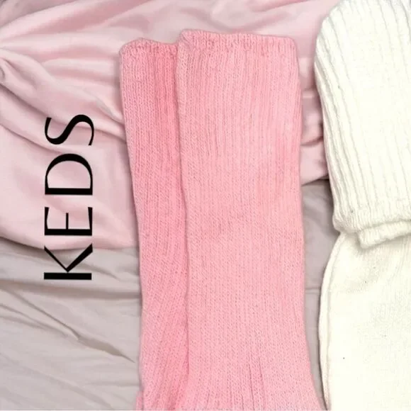 Keds Footwear l 5-pack Big Girl’s Socks l Convertible Cuff/Crew l New