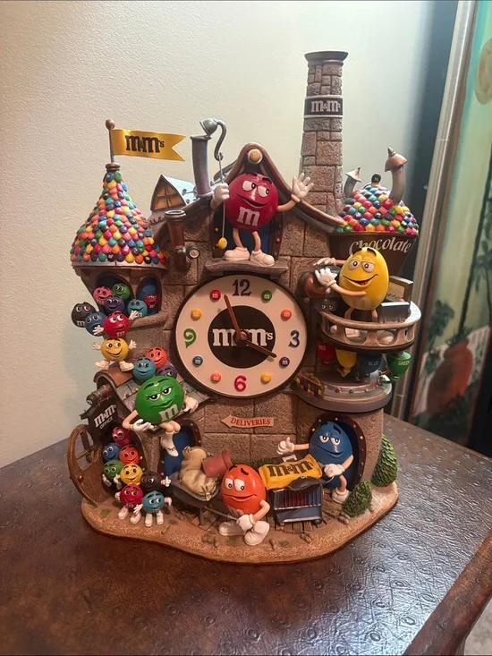 M&M'S Multi-Color Character Factory Clock from The Danbury Mint