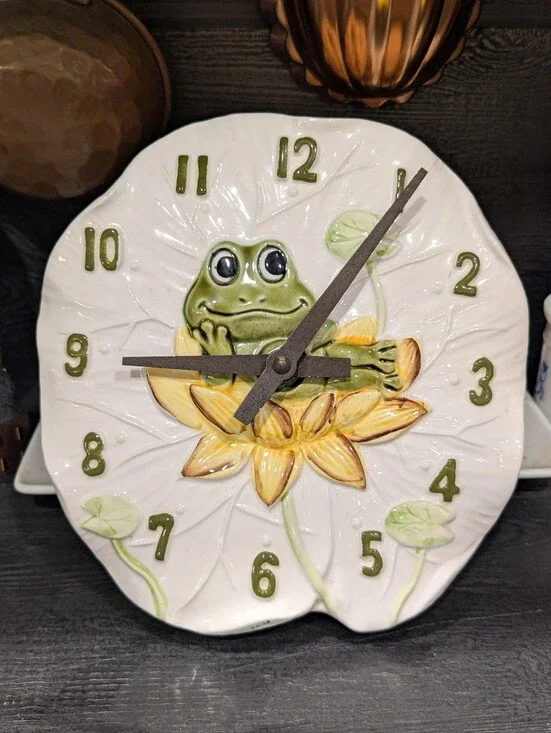 RARE Vintage Neil The Frog Kitchen Wall Clock 1976 Sears Roebuck Japan WORKS