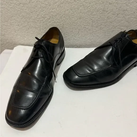 Cole Haan Eaton Apron Toe Derby Oxford Dress Shoes Black