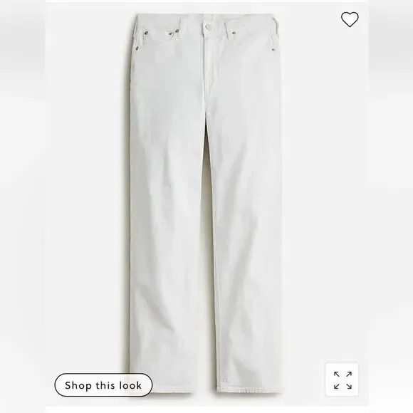 J. Crew '90s classic straight-fit jean in white wash*