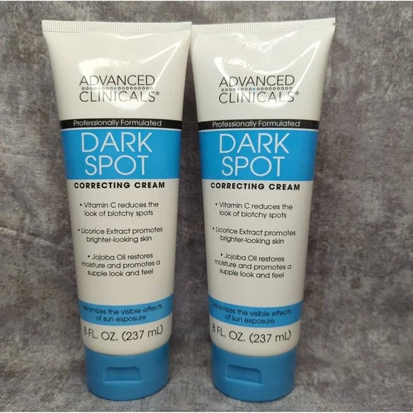 2 Advanced Clinicals Dark Spot Correcting Cream 8 fl oz Sealed