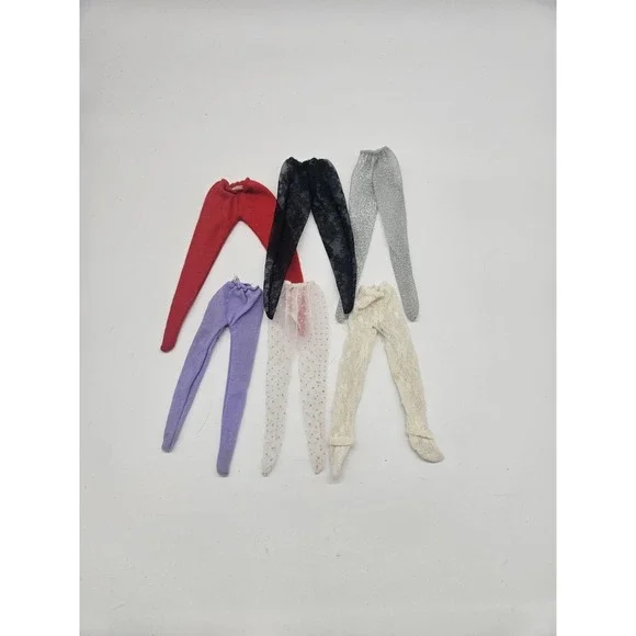 Lot Of 6 Pairs Vintage Barbie Tights