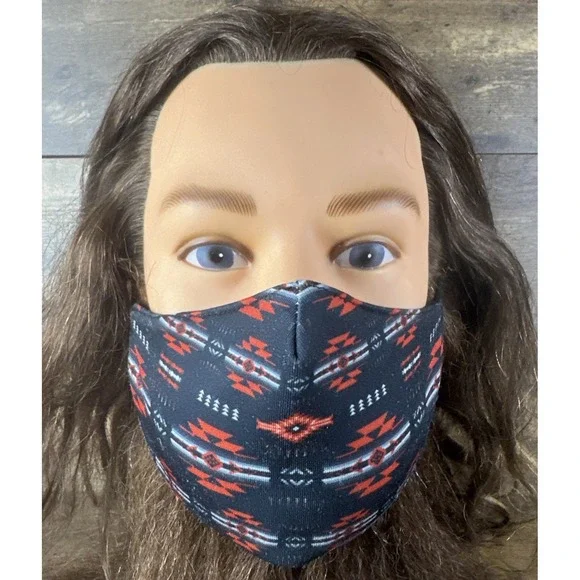Aztec Style Native Design Print Face Protection Cover Mask Fabric Fast Shipping