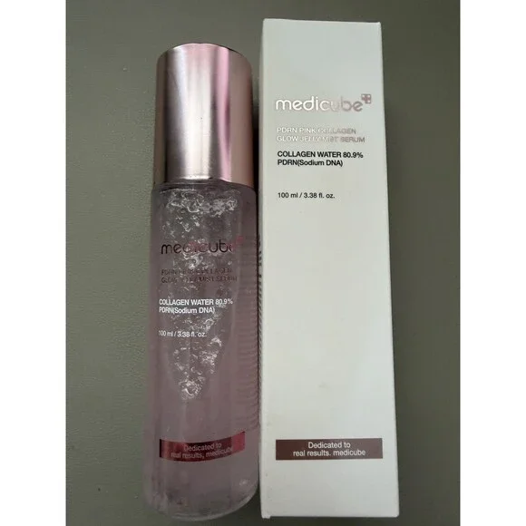 medicube PDRN Pink Collagen Glow Jelly Mist Serum Collagen Water 3.38 fl oz