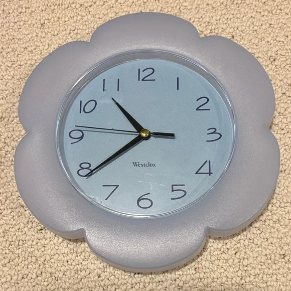 Lavender Flower Wall Clock - Lavender