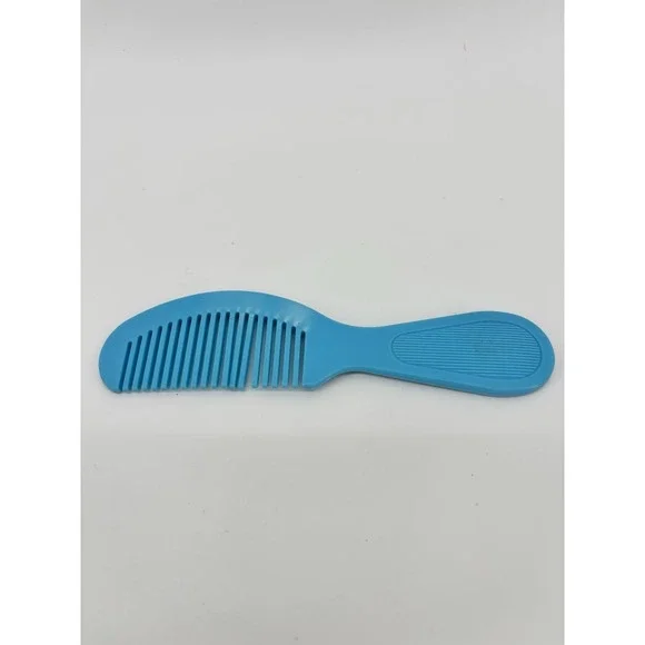 Vtg Battar Blue Comb Pocket Travel Size Wide Tooth‎ Deranged