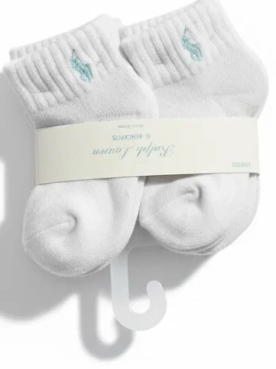 Polo Ralph Lauren Baby Boys Sport Quarter Socks - 6 Pack (18-24M) NWT