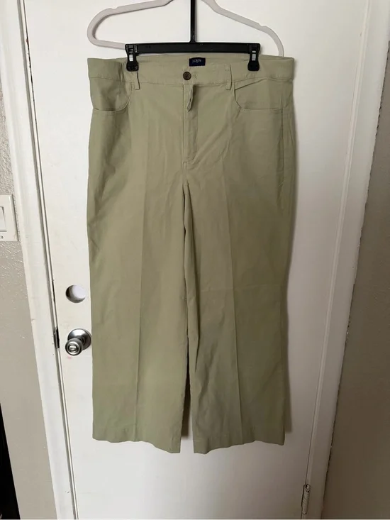 J. Crew Tan Casual Crop Pants