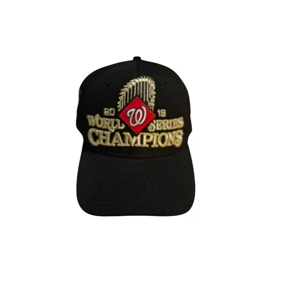 Washington Nationals 2019 World Series Champions Black New Era Baseball Cap Mens