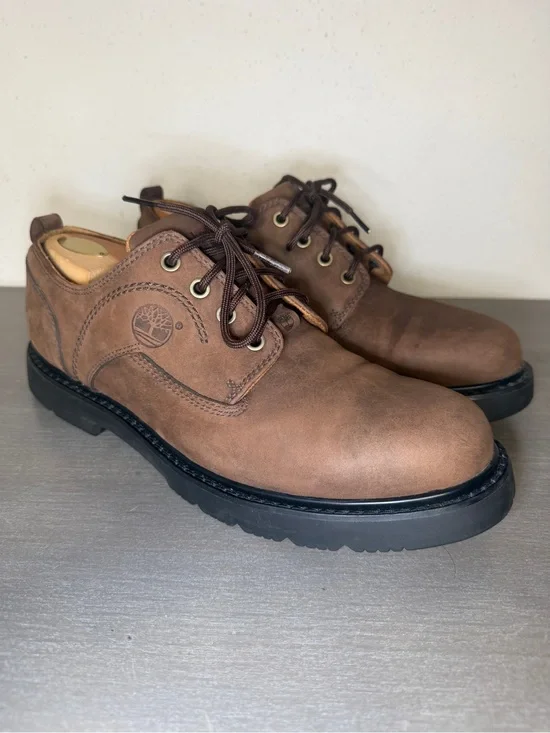 Men's Timberland Oxford Dress Shoes, Brown, Size 11M Leather Shoes Waterproof