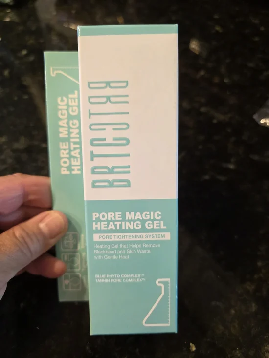 BRTO Pore Magic Heating Gel - Mint & White Packaging