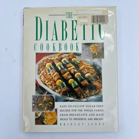 Vintage 1992 Cookbook The Diabetic Cookbook Hardcover with Dust Jacket