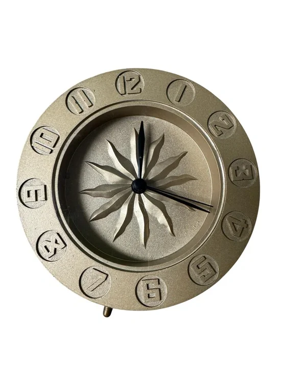 SHISEIDO Modern Gold Desk Clock 1991 Limited