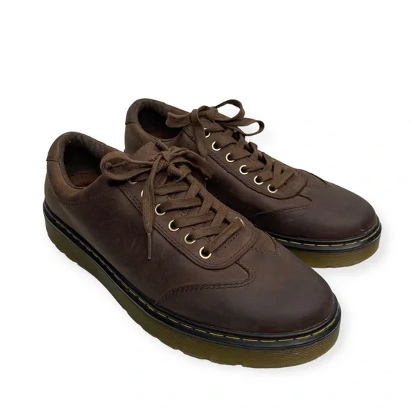 Dr Martens Dewayne Brown Nubuck Leather Lace Up Oxford Shoes Sz 11 Vintage 90’s