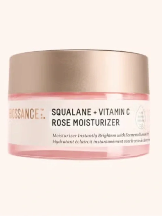 Biossance Squalane + Vitamin C Rose Moisturizer instantly brightens, nourishes