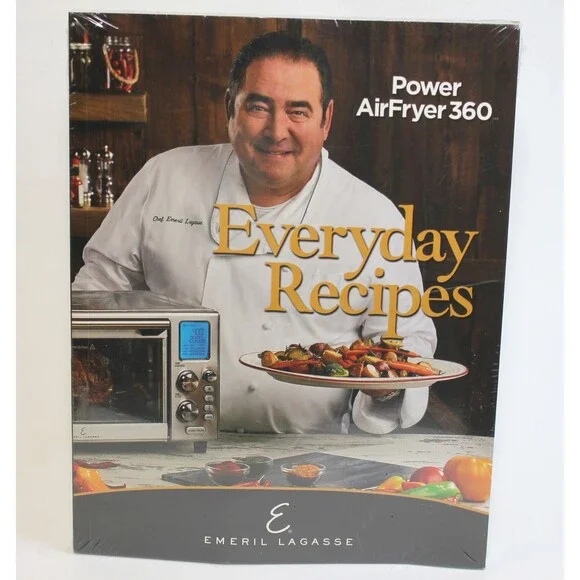 NEW SEALED Emeril Lagasse Everyday Recipes Power AirFryer 360 2019 TPB Cookbook